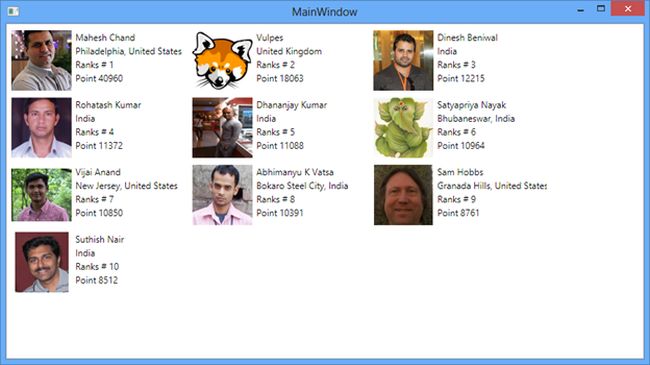 WPF DataTemplate Demo 